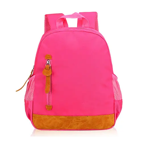 Stylish Customizable Backpack with Faux Leather Accents and Spacious Compartments